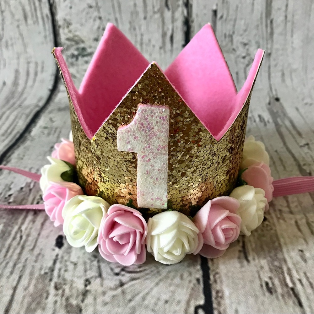 First Birthday Baby Crown.